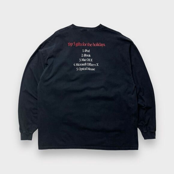 Apple Other - Vtg Y2K Apple Top 5 Holiday GIfts Shirt, 2-Sided Promo, iPod iBook Mac Xmas 2XL